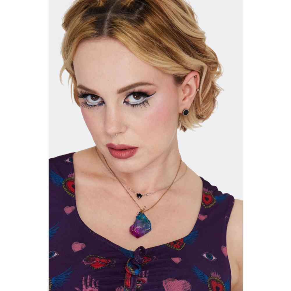 Jawbreaker - Ancient Pattern Black Studs Stud earrings - Silver coloured